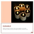thumbnail image 3 of BESTYASH 6Pcs Beige Solar Tea Lights LED Flameless Candle Lamps for Outdoor Garden Decor, 3 of 8