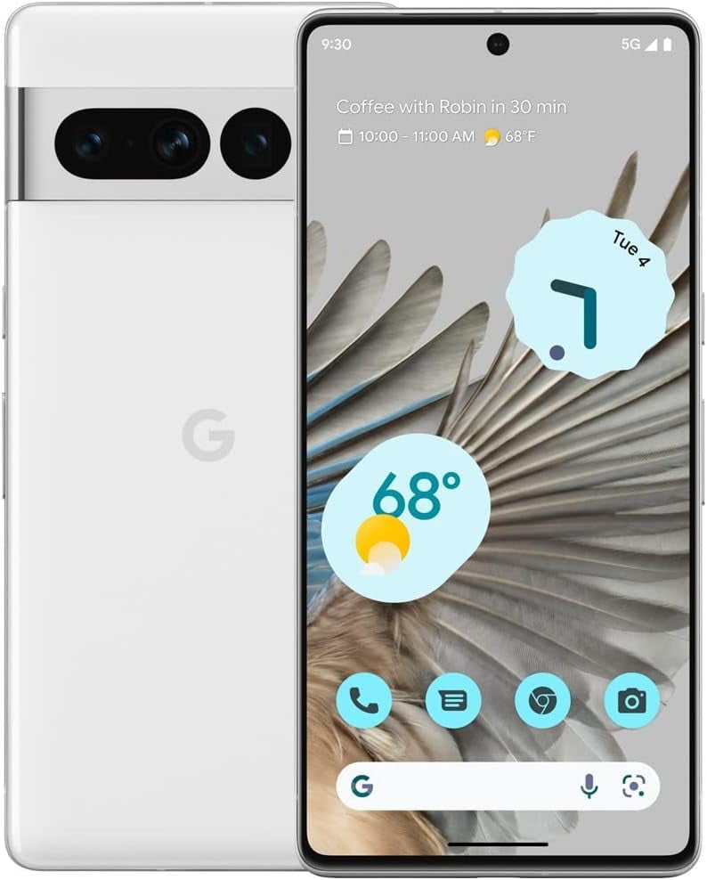 Restored Google Pixel 7 Pro 5G, 128GB, Snow - Unlocked (Refurbished)