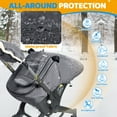 thumbnail image 5 of Orzbow Winter Baby Car Seat Cover, Universal Carseat Cover for Babies with Breathable Mesh Window, Cozy and Warm Car Seat Covers for Cold Weather, Dark Grey, 5 of 6