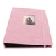 thumbnail image 3 of Álbum de fotos pequeño de 3 pulgadas con tejido de cáñamo de algodón y 208 bolsillos, álbum de fotos decorativo para billetes y tarjetas, color rosa, 3 of 12