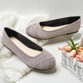 thumbnail image 3 of Women's Wide Width Ballet Flats - Casual Comfortable Round Toe Plus Size Flat Shoes, 3 of 7