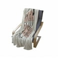 thumbnail image 4 of Kiss Me Soft Flannel Fleece Throw Blanket, Hand Lettering Love Words with Butterflies and Lipstick Stain Motif, Cozy Plush for Indoor and Outdoor Use, 60" x 80", Pale Pink Ivory Black, by Ambesonne, 4 of 6