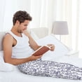 thumbnail image 5 of Hirioo World Travel2 for Women's PJ Pajama Pants Sleep Pants Women's Home Trousers with Pockets,S-3XL-Small, 5 of 6