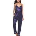 thumbnail image 1 of Pijama femenino SAYOO traje de tirantes sexy sin mangas cuello V S/M/L/XL, 1 of 6