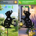 thumbnail image 4 of Luces solares yulloyello Metal Dog, paquete de 2 unidades, para jardín y exterior, 4 of 6