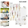 thumbnail image 6 of Yayeee 100% Cotton Hand Towels for Bathroom 16" x 28" Kitchen Towel, Ice Cream Pattern, 6 of 7