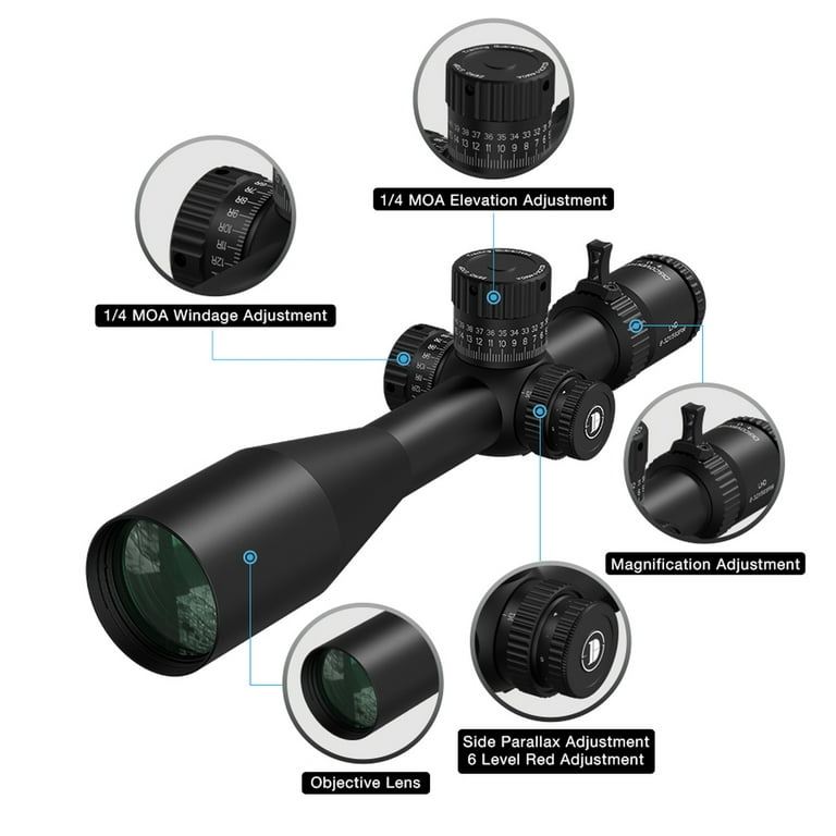 DISCOVERYOPT LHD 8-32X56 MIL Side Parallax Adjustment Front Focus