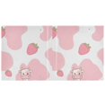thumbnail image 2 of Haosy Hardcover 3 Ring Binder 1.5 Inch Ring Decorative Binder Organizer for Home School Office, Pink Cow and Strawberry, 2 of 10