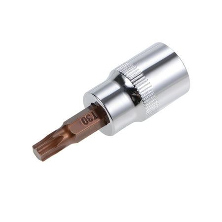 

Uxcell 3/8 Drive x T30 Torx Bit Socket S2 Steel Bits CR-V Sockets 48mm Length (For Hand Use Only)