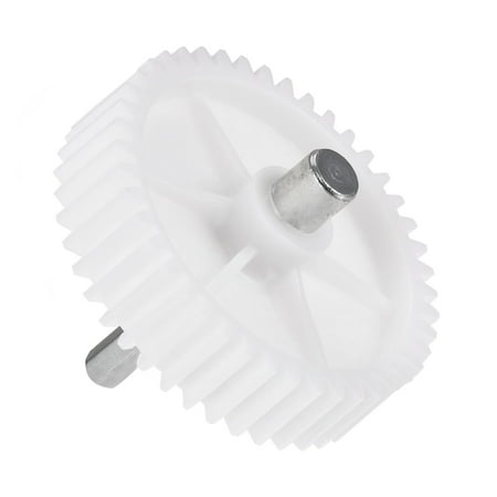 

Uxcell Plastic Gear 44 Teeth 3.15 inch Diameter for Meat Grinder Kitchen Mixer Attachment White