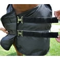thumbnail image 4 of Jeffers Equine Supreme Plus Horse Turnout Blanket, Black, 69" – Medium Weight 1680D Waterproof, 240g Insulation, Safe, Breathable, Weather Protection - Adjustable Surcingle Straps, Reflective Trim, 4 of 4