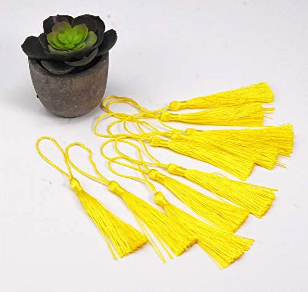 qbodp 6 Pieces Aesthetic Tassels,3 Inch Cloisonne Alloy Butterfly Tassel  Hanging Ornament,Handmade Craft Tassels for Bookmarks,Keychain,Gift  Tag,Crafts and Jewelry Making,Yellow - Yahoo Shopping