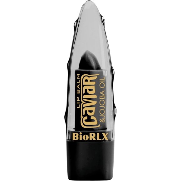Bálsamo labial BioRLX Caviar & Jojoba Oil – Lujoso cuidado de labios sin color para hidratación intensa y suavidad (Caviar & Jojoba 0.12 onzas (paquete de 1))
