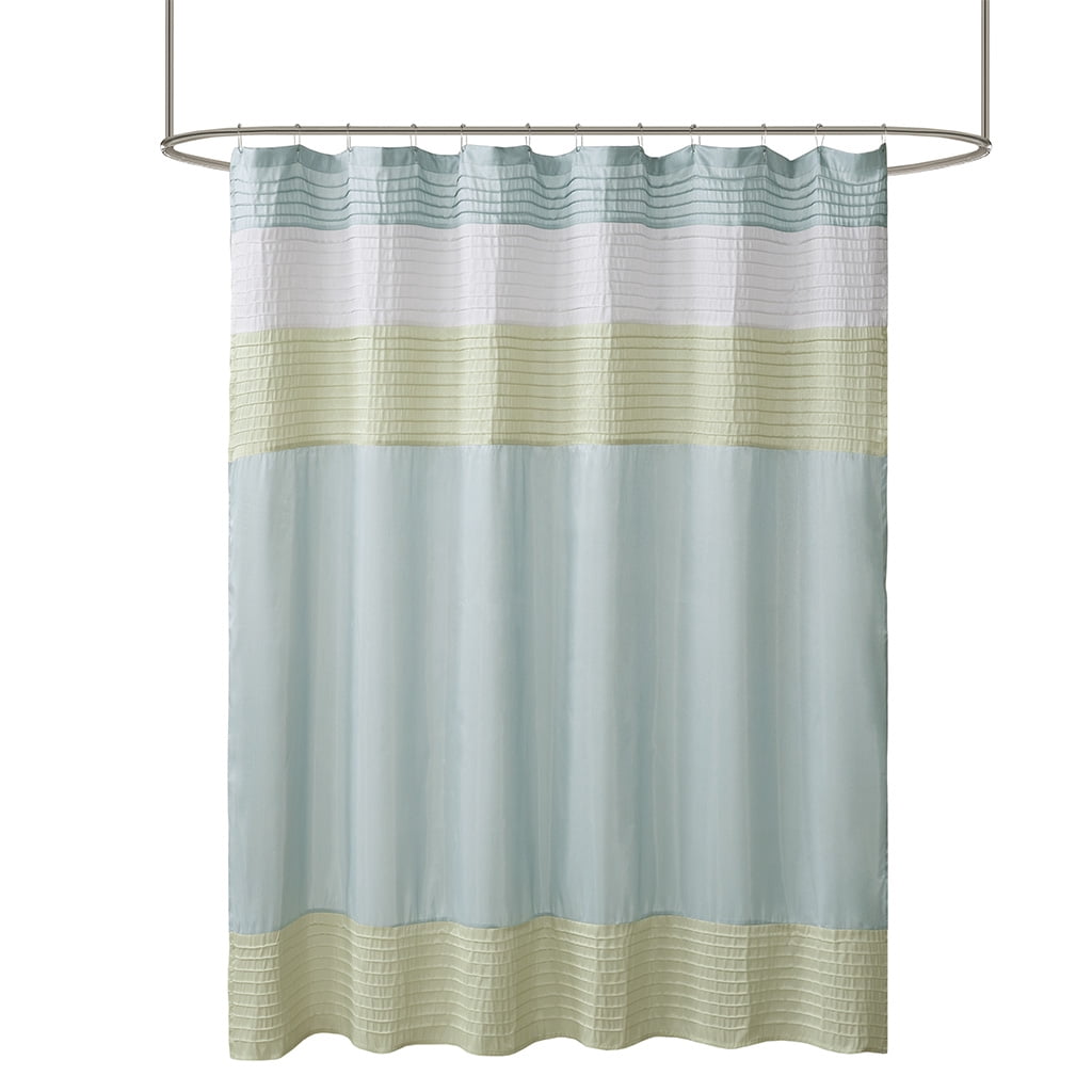 Euroco Faux Silk Shower Curtain