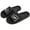Black, variant on Clearance Sales ABPWLY Womens Mens Solid Color Hollow Side Tracing Thickening Super Soft Breathable Non-Slip Bedroom Home Slippers