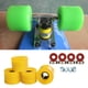 thumbnail image 4 of Paquete de 4 ruedas de patines de ruedas duraderas, con rodamientos instados Ruedas de patines de ruedas para exteriores para patinetas de doble hil Amarillo DYNWAVEMX Ruedas de skate, 4 of 8