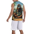 thumbnail image 2 of Sikiie Forest Meditating Gorilla Basketball Jersey Reversible Men's Mesh Athletic Sports Shirts Training Practice S-4XL4X-Large, 2 of 6