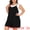 Black, variant on DARING DIVA Women's Plus Casual Sleeveless Spaghetti Strap Romper 1X Grey