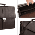 thumbnail image 4 of Lulumm Portafolio para Hombre en Piel Auténtica, Maletín Ejecutivo, Portafolio de Cuero con Llave, Hecho en México, Bolso de Hombro para Negocios, Oficina y Viajes, Tamaño Oficio 7446, 4 of 7