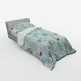 thumbnail image 2 of Ambesonne Floral Bedding Set 3 Pcs, Valentines Birds, Twin, Multicolor, 2 of 2