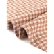 thumbnail image 5 of Vestido A-Line Elegante de Cuello Redondo con Botones para Mujeres INSPIRE CHIC en Estampado de Houndstooth Color Naranja, 5 of 6