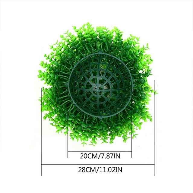 Agiferg Artificial Plant Grass Ball Milan Ball Decorative Plastic Artificial Flowers