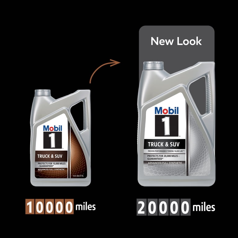 Mobil 1 Full Synthetic Motor Oil 5W-30 for Trucks & SUVs, 5 Quart