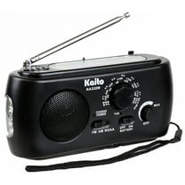 Kaito Solar Internal Speaker Portable Radio, Black, KA332W-BLK
