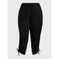 thumbnail image 6 of Sofia Jeans Women's and Women's Plus Super High Rise Luxe Cargo Pants, 27" Inseam, Sizes XXS-5X, 6 of 6