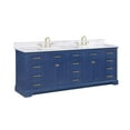 thumbnail image 2 of Design Element Milano 84" Double Sink Bathroom Vanity in Blue, 2 of 5