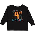 thumbnail image 3 of Inktastic It's My Fourth Birthday Boys or Girls Long Sleeve Toddler T-Shirt, 3 of 5