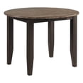 thumbnail image 2 of Intercon Furniture Beacon Transitional Wood Round Drop Table in Black/Walnut, 2 of 4