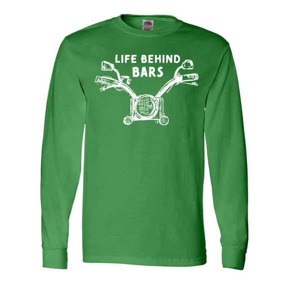 Inktastic Life Behind Bars Motorcycle Long Sleeve T-Shirt
