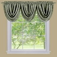 thumbnail image 3 of Complete 5 Pc. Damask Thermal Blackout Rod Pocket Window Curtains & Valances Set - Sage Green, 84 in. Long, 3 of 3