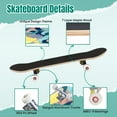 thumbnail image 4 of 31'' Complete Skateboard 7 Layer Canadian Maple Double Kick Deck Skateboards Hand draw brush strokes scribble Abstract for Skate Board for Beginner Adult Gifts, 4 of 5