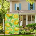 thumbnail image 3 of Smilayrd Summer Lemon Garden Flag 12.5x18 Small Vertical Double Sided Decorative Spring Floral Leaves Green Yellow Lemon Flag For Outside Yard Lawn Outdoor Decoration, 3 of 6