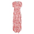thumbnail image 4 of Robes Maxi d'Été pour Femmes Manches Courtes Col Rond Décontracté Coupe Ample Longue Robe de Plage T-Shirts Robe avec Poches, 4 of 5