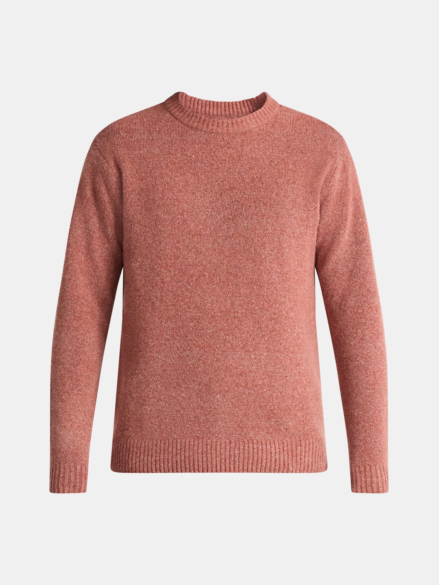 No Boundaries Crewneck Sweater with Long Sleeves, Men's