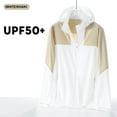 thumbnail image 2 of AnuYalue Unisex Sun Protection Jacket Windproof Quick Dry Hooded Jackets Lightweight Full Zip Outwear Colock Block Long Sleeve Tops, 2 of 3