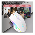thumbnail image 3 of Mouse Inalámbrico Wünd  Bluetooth Recargable Ergonomía 2.4g 3modos Blanco, 3 of 5