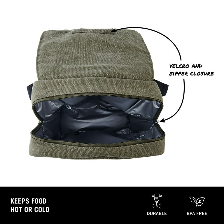 Built Oxford Adult Lunch Sack Sage Green