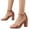 Pink, variant on Heels for Women Open Toe Ankle Strap Dress Shoes Block Heel Sandals Casual Suede Pumps