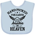 thumbnail image 3 of Inktastic Handpicked for Earth by My Auntie in Heaven with Angel Wings Boys or Girls Baby Bib, 3 of 4