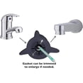 thumbnail image 2 of Soft Silicone Bath Spout Cover, Grey Shark Tub Faucet Protector for Toddler Kids Bathtub Safety and Bump Protection (K), 2 of 5