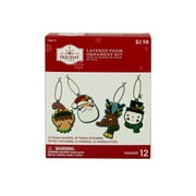 Holiday Time Layered Foam Ornament Kit - Makes 12 Gift Boxes