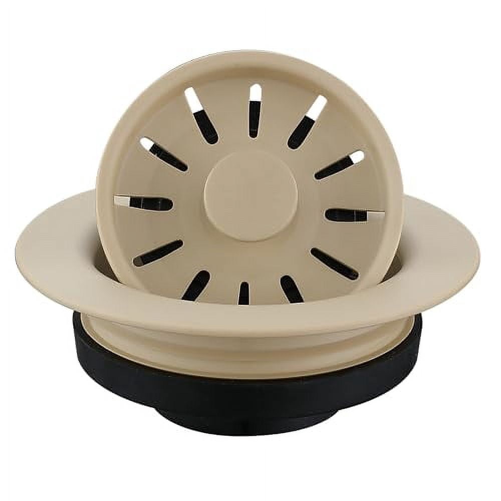Karran QDFBI Decorative Disposal Flange in Bisque, Fits 3.5 Inc Standard Sink Drain Hole