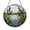 Acrylic 3.5 Inch, variant on Cattails by Lake Stained Glass Window Hanging Suncatcher, Decorative Nature Art Panel Ornament for Rustic Decor
