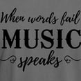 thumbnail image 3 of CafePress - When Words Fail Music Speaks Men's Comfort Colors® - Mens Comfort Colors Shirt, 3 of 5