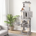 thumbnail image 2 of Gymax 69'' Tall Cat Tree w/ Top Perch Cozy Condo Basket Bed Hammock Basket Bed Indoor, 2 of 10