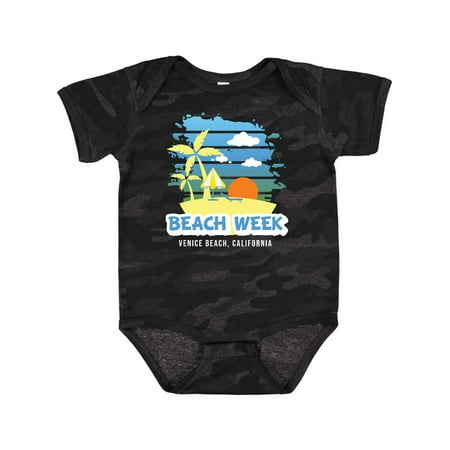 

Inktastic Beach Week Venice Beach California with Palm Trees Gift Baby Boy Bodysuit